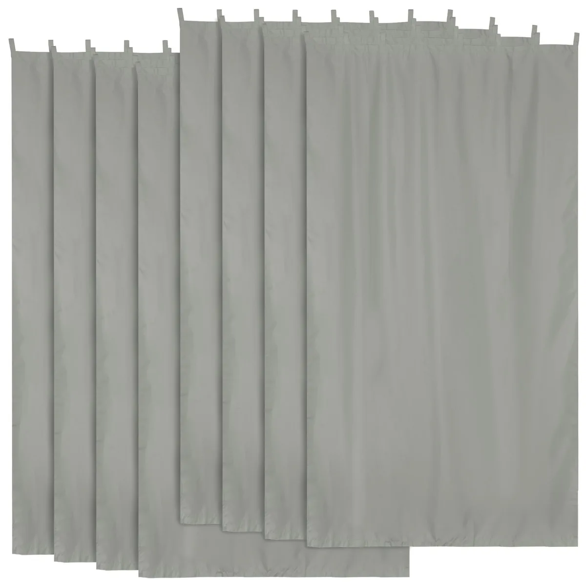 Yescom USA, Inc. Yescom 54"x120" Outdoor Curtain Drape Tab Top UV30+ 8 Piece — product photo