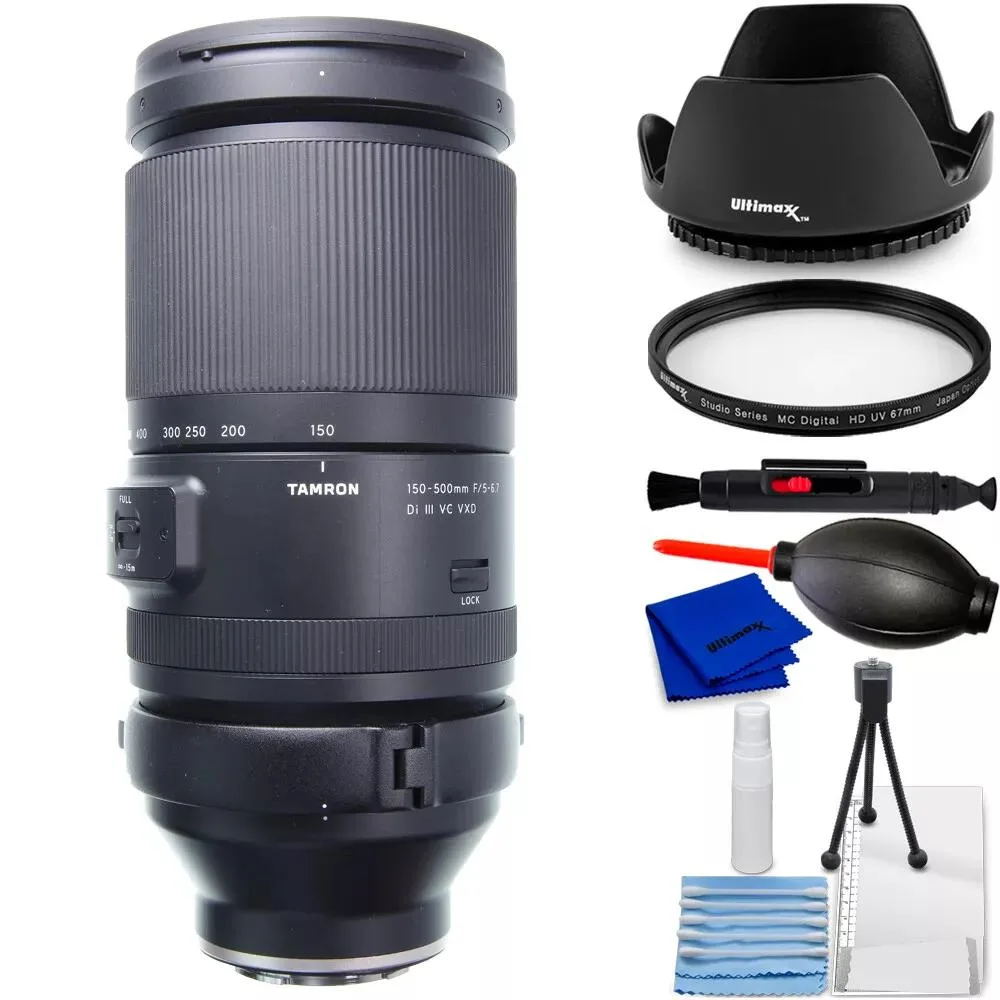 Tamron Tamron 150-500mm f/5-6.7 Di III VC VXD Lens for Nikon Z with 7-Piece Accessory Kit — product photo