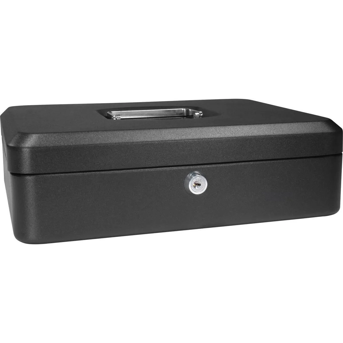 BARSKA BARSKA 12" Cash Box Key Lock Black 11.5x8.5x2.5" 3.7lbs — product photo
