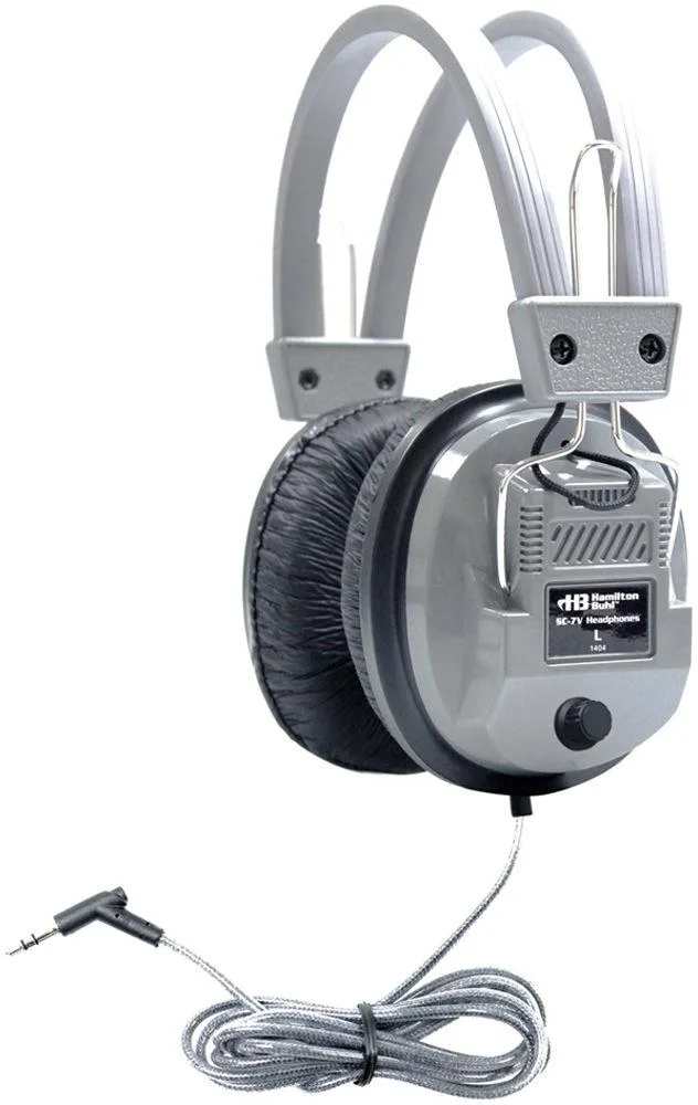 HamiltonBuhl HamiltonBuhl SC-7V SchoolMate Deluxe Stereo Headphones Volume Control — product photo