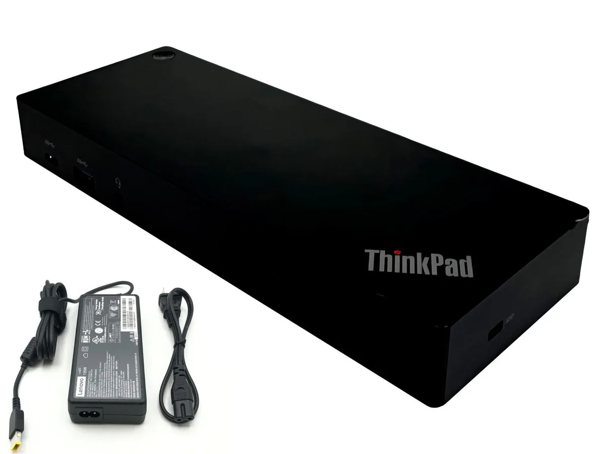 Lenovo Lenovo DUD9011D1 docking station 40AF 03X7469 2x HDMI 2.0 2x DP 1.2 3x USB-A 3.2 10Gbps — product photo