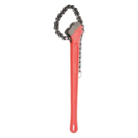 Ridgid 31320 chain wrench with alloy steel handle and chain loop