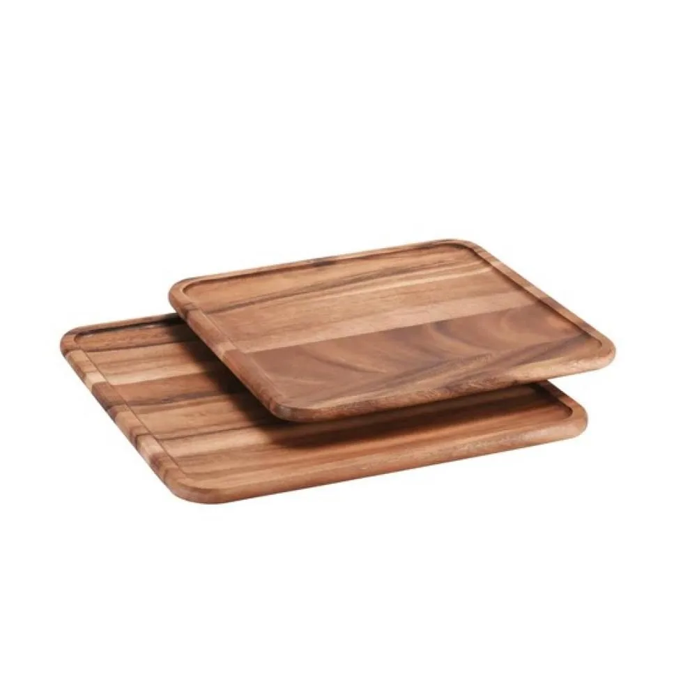 Kalmar Home Kalmar Home Lazy Susan Square 14" Brown Acacia Wood — product photo