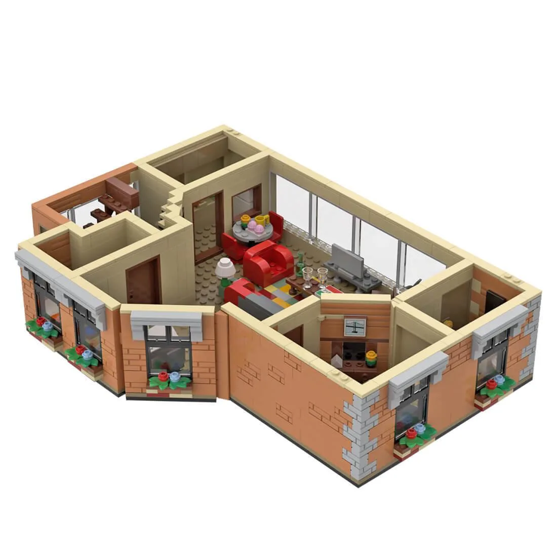 ZITIANYOUBUILD ZITIANYOUBUILD MOC-80890 HIMYM Apartment 886 Parts educational building set — product photo