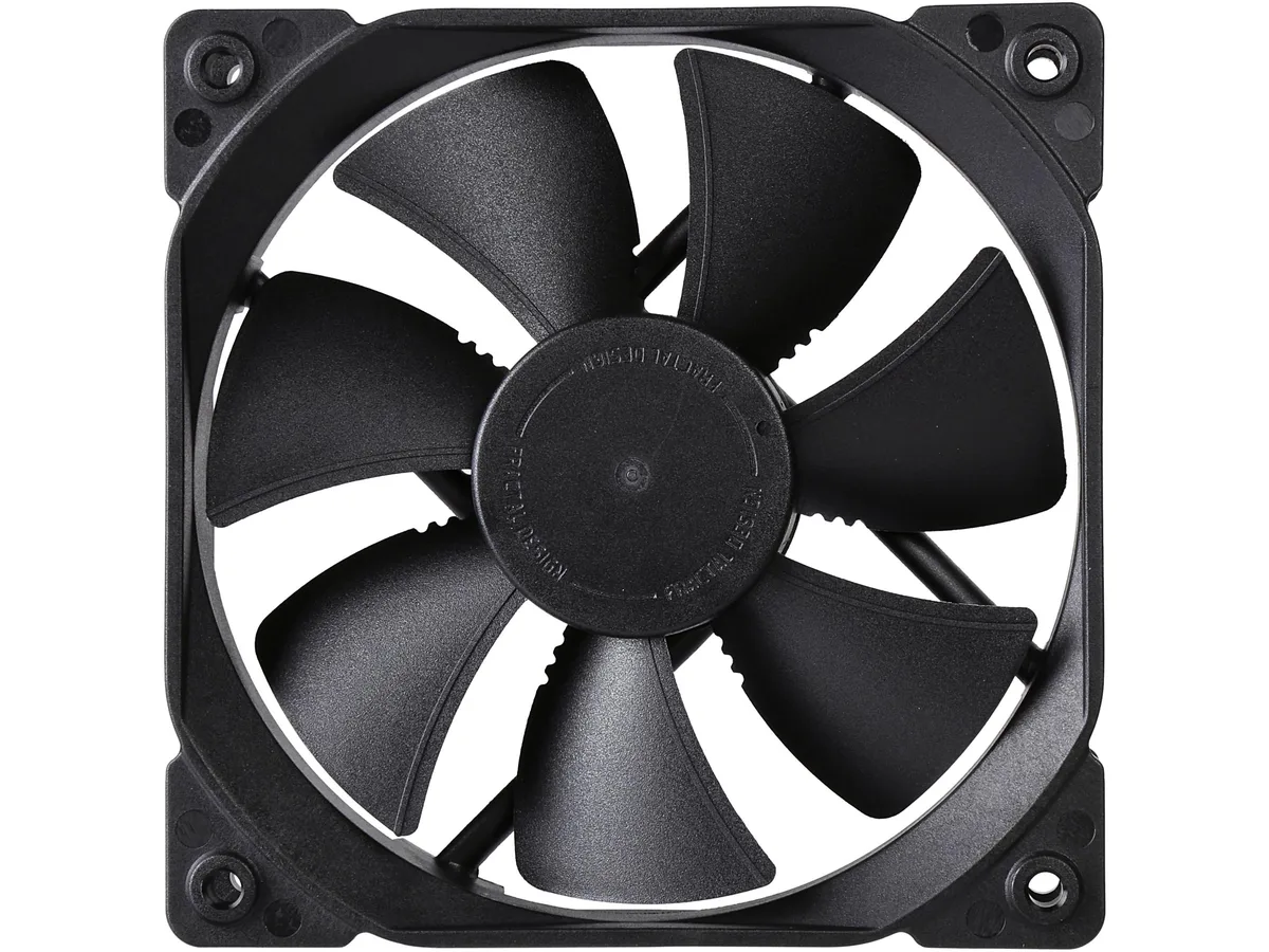 Fractal Design Fractal Design FD-FAN-DYN-X2-GP12-B Dynamic X2 GP-12 120mm case fan 1200 RPM 52.3 CFM 19.4 dBA 120x120x25 mm — product photo