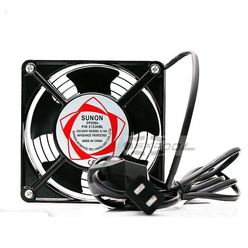 SXDOOL SXDOOL DP200A 120mm 220-240V AC case fan 2650 RPM 78 CFM 36 dBA — product photo