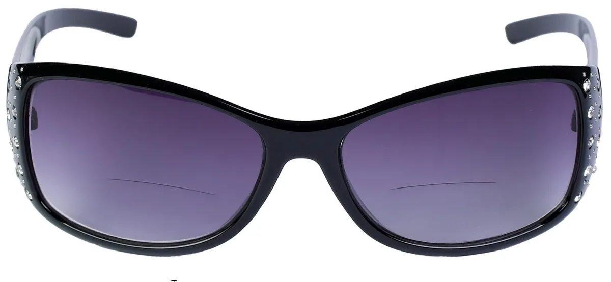 Mass Vision Mass Vision Bifocal Reading Glasses +2.50 Black Rhinestones — product photo