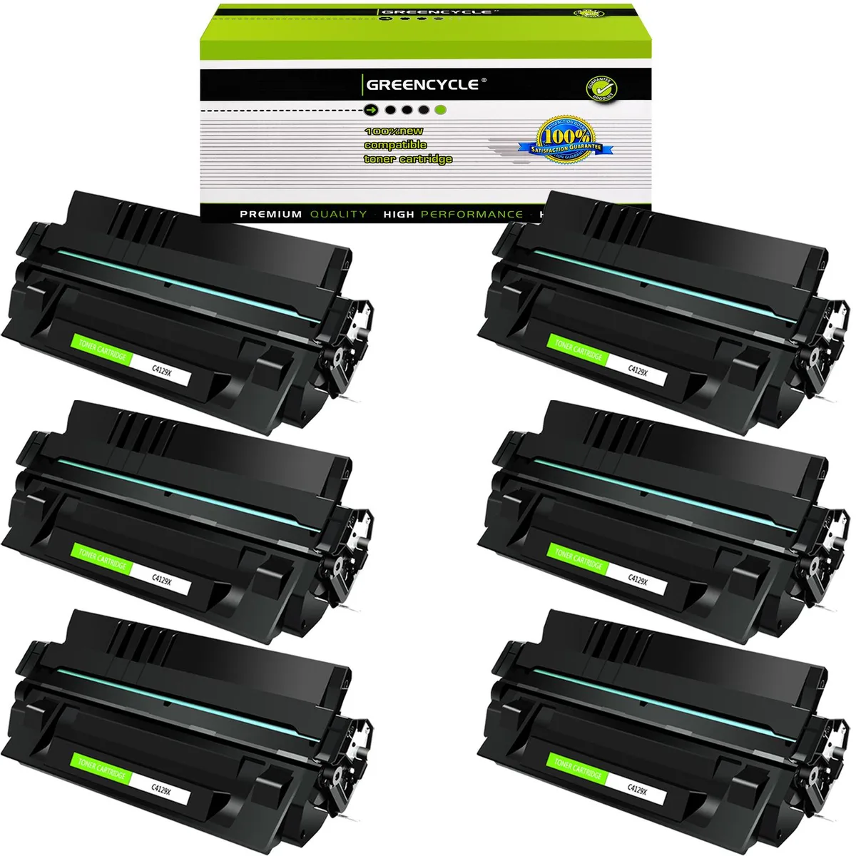 GREENCYCLE GREENCYCLE C4129X High-Yield Toner Cartridge Black 6-Pack 10000 Pages — product photo