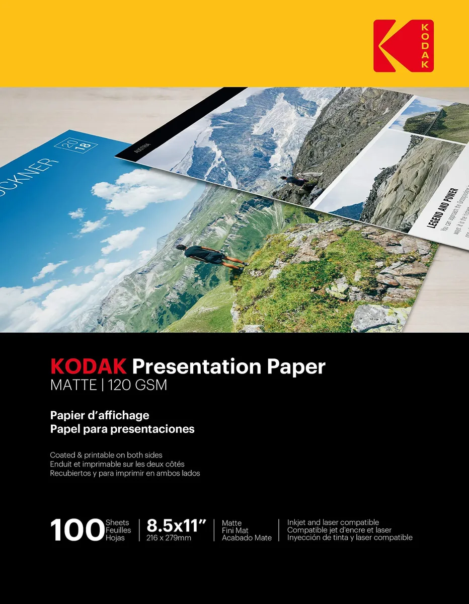 Kodak Kodak 9891-060 Presentation Paper 8.5x11 in 20 lb 100 sheets — product photo