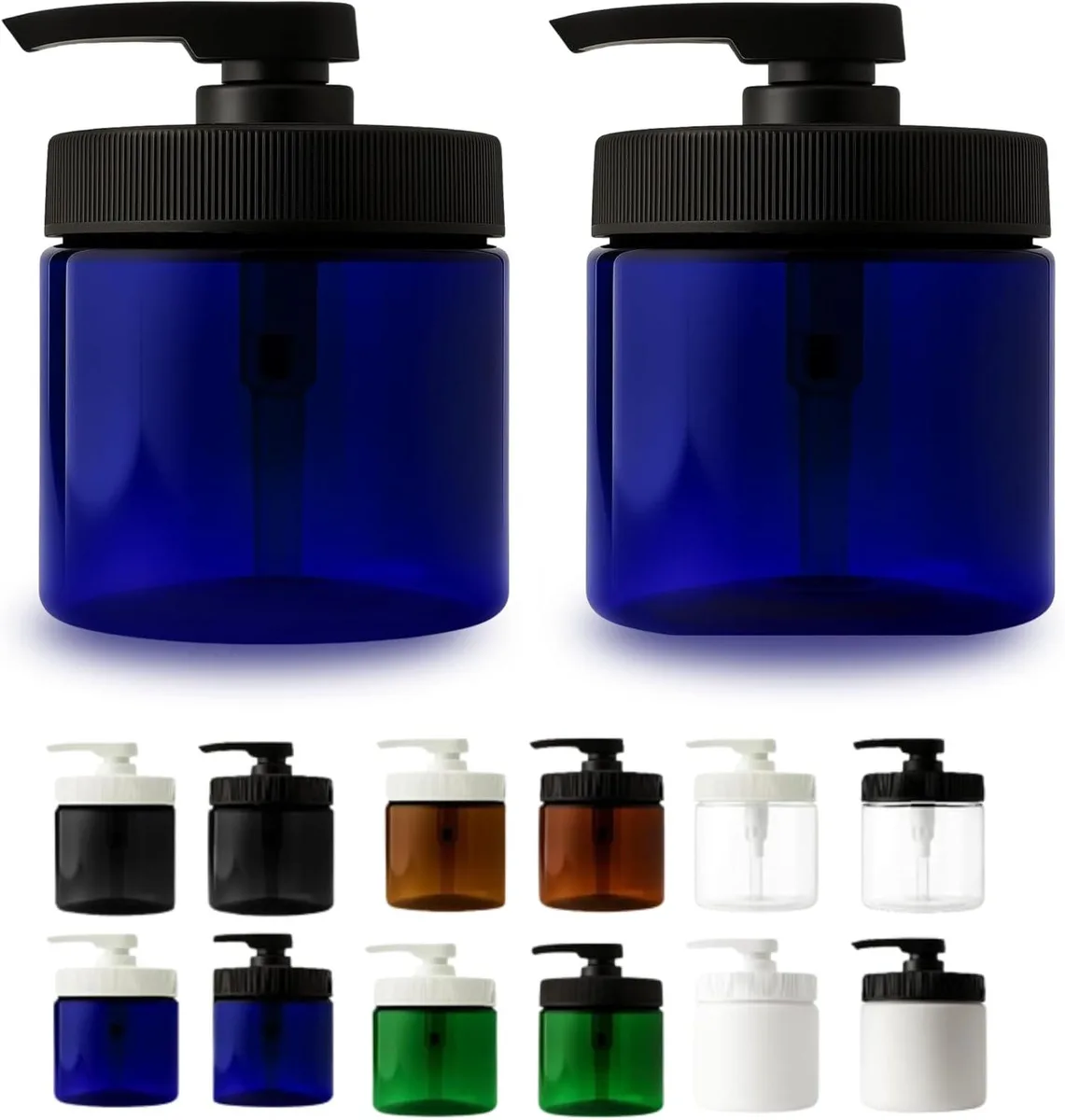 Vandue Corporation Vandue Corporation 16oz Pump Jar Blue/Black 2pk 3.5x4.75in .1500lb — product photo