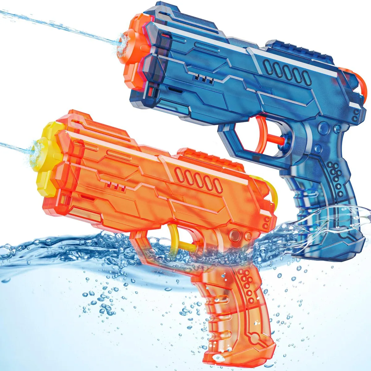  Water Squirt Guns 2 Pack Leakproof Outdoor Toy 180 cc 15 25 Feet Range — product photo
