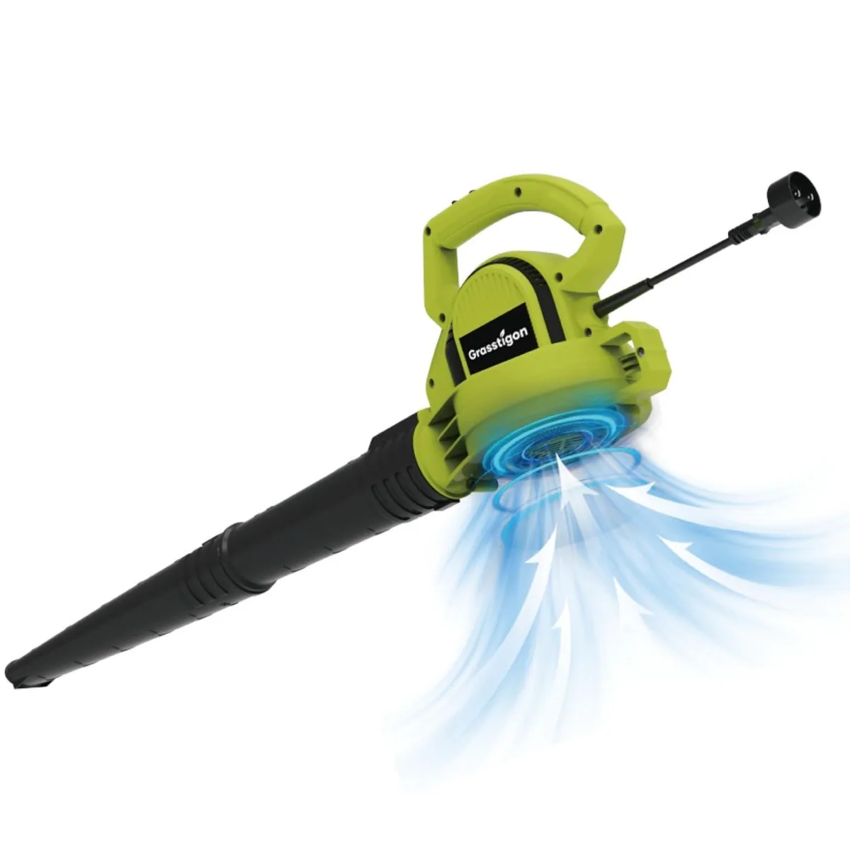 Leaf Blower 7-Amp 390CFM 210MPH 2 Speed Green — product photo