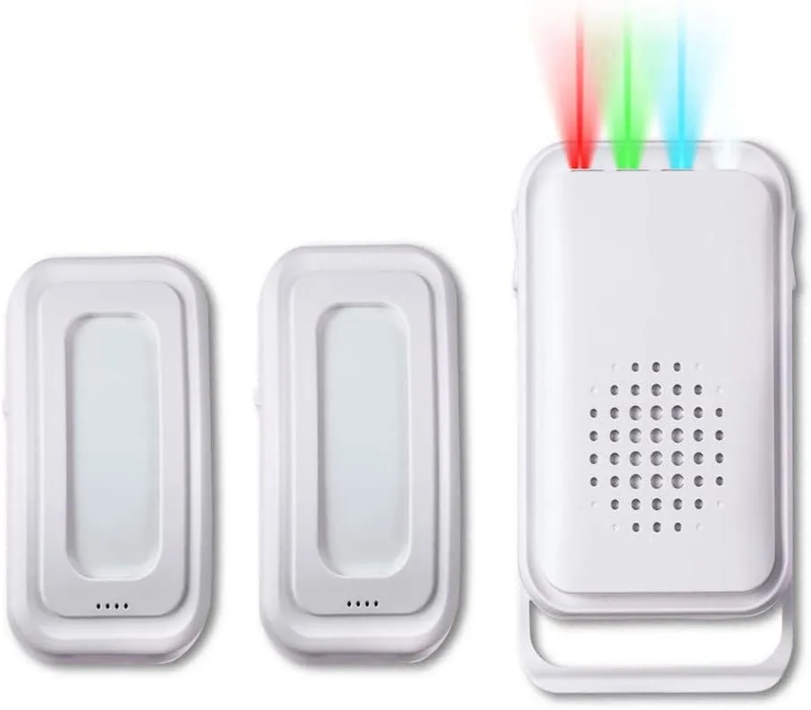 BONAEVER BONAEVER Motion Sensor Door Chime 2 Sensor 1 Receiver White — product photo