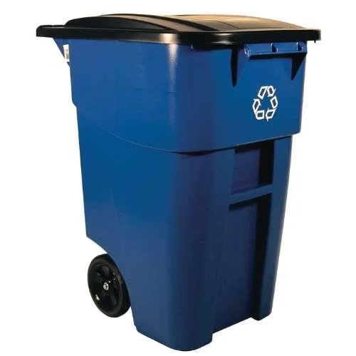 Rubbermaid Rubbermaid RCP 9W27-73 BLU 50 gal Blue Square Recycling Container — product photo