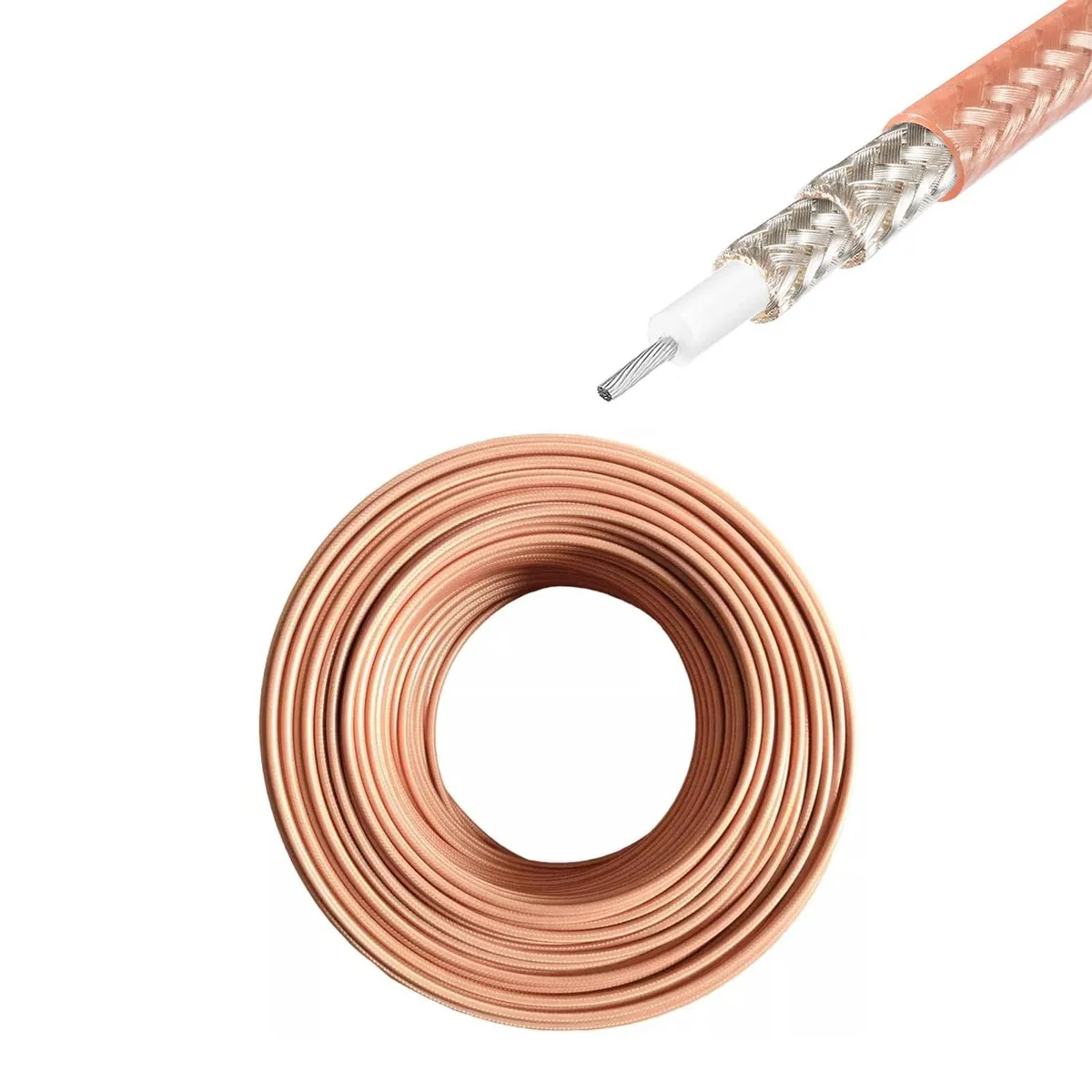 Alphacool Alphacool RG400 M17/128 Double Braid Coaxial Cable 40FT — product photo