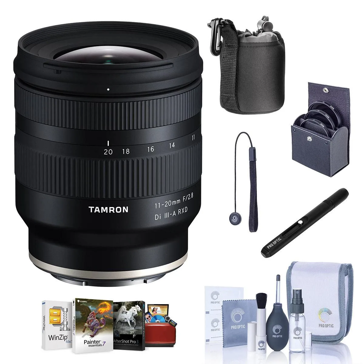 Tamron Tamron 11-20mm f/2.8 Di III-A RXD B060 camera lens with 67mm filter kit — product photo
