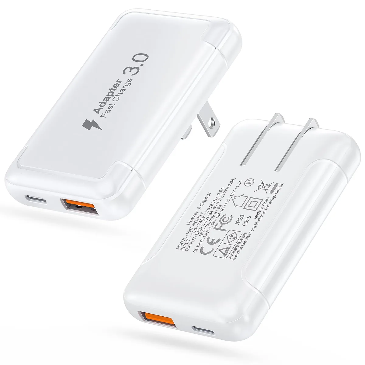  Qwinjwin HNT-PD3612 50W USB C Wall Charger White — product photo