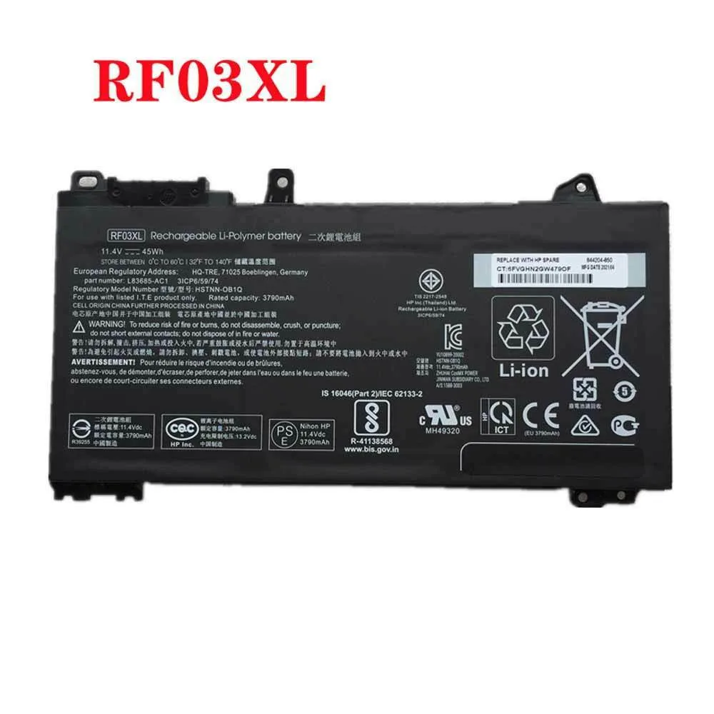 E-buy E-buy RF03XL laptop battery for HP ProBook 455 G7 11.4V 45Wh — product photo
