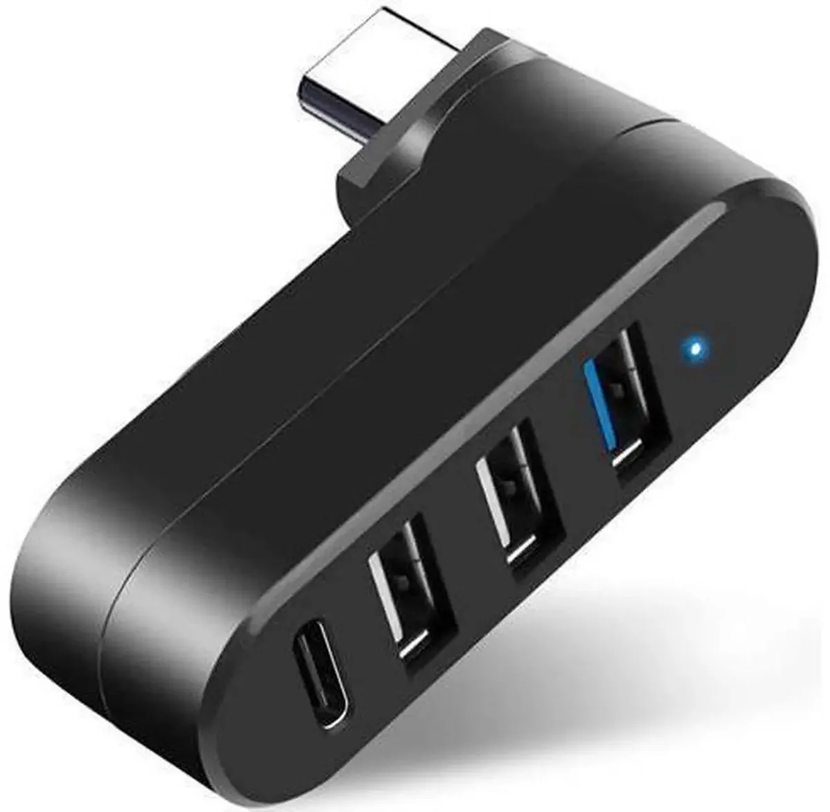 SMUGDESK SMUGDESK 4-Port USB C Hub 90° 180° Rotatable USB Converter — product photo
