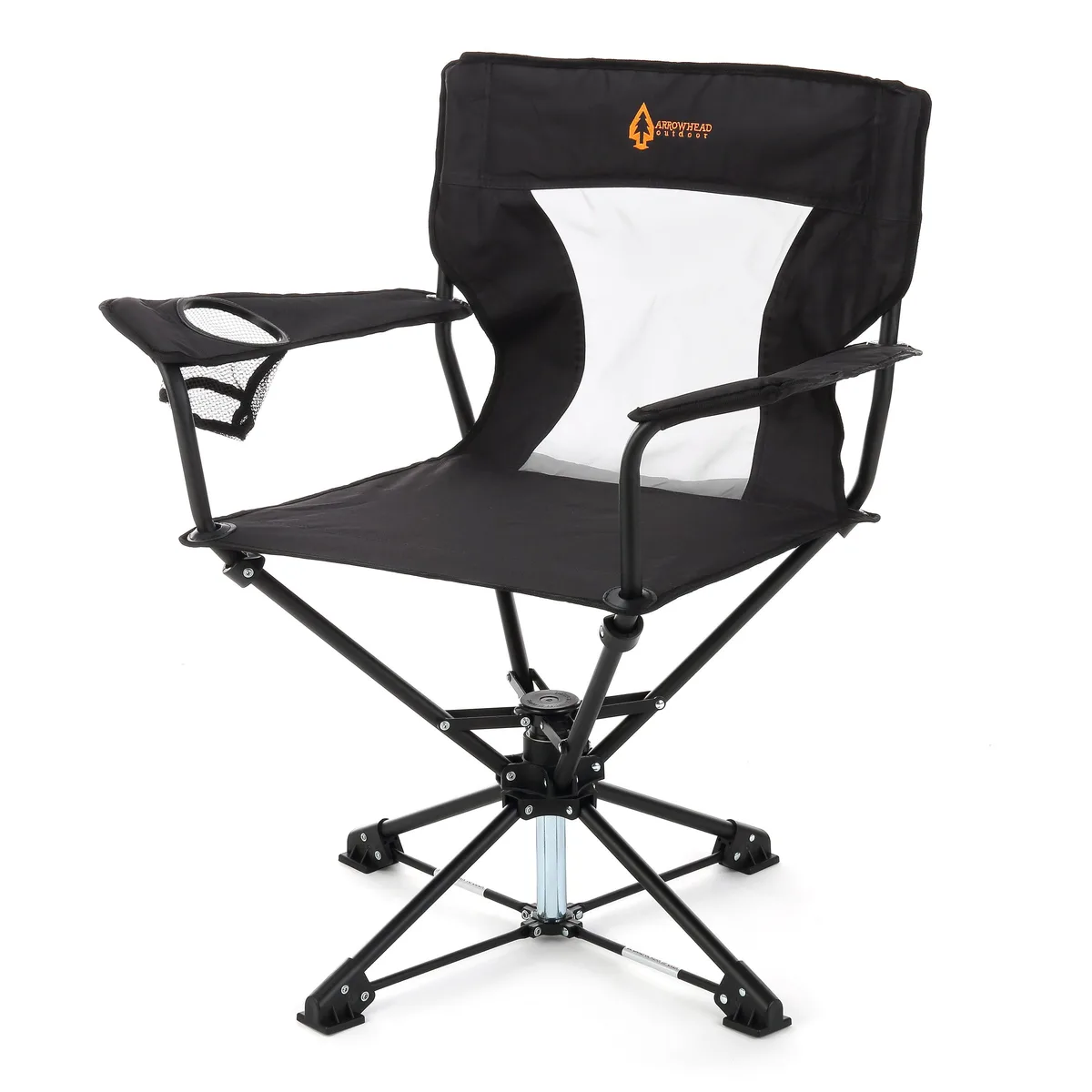 ARROWHEAD OUTDOOR ARROWHEAD OUTDOOR 360° Swivel Camp Chair Black — product photo