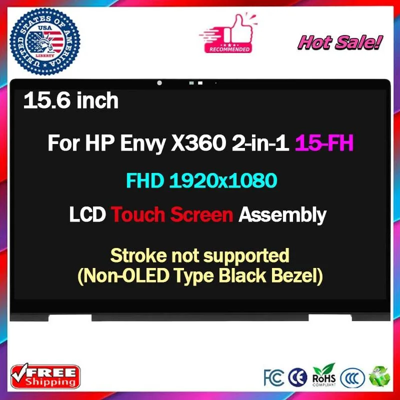 NUOLAISUN NUOLAISUN LCD Touchscreen Digitizer Assembly 15.6" For HP Envy X360 15-FH0013DX N48155-001 laptop screen — product photo