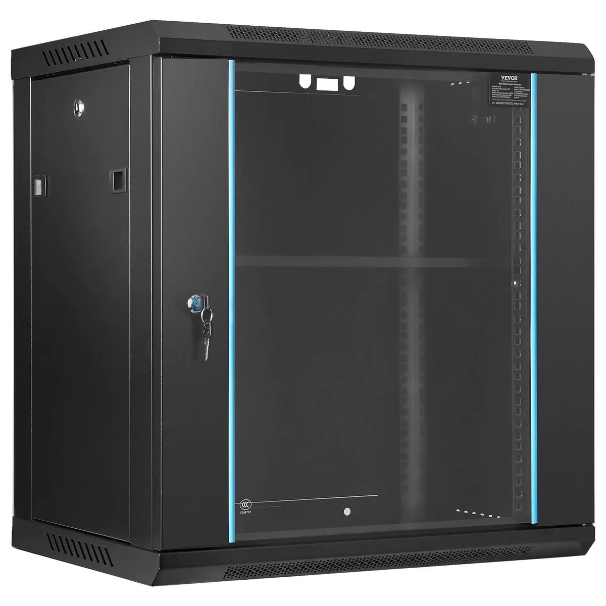 BFKK BFKK 12U Wall Mount Server Rack 15.5" Deep Locked Door — product photo