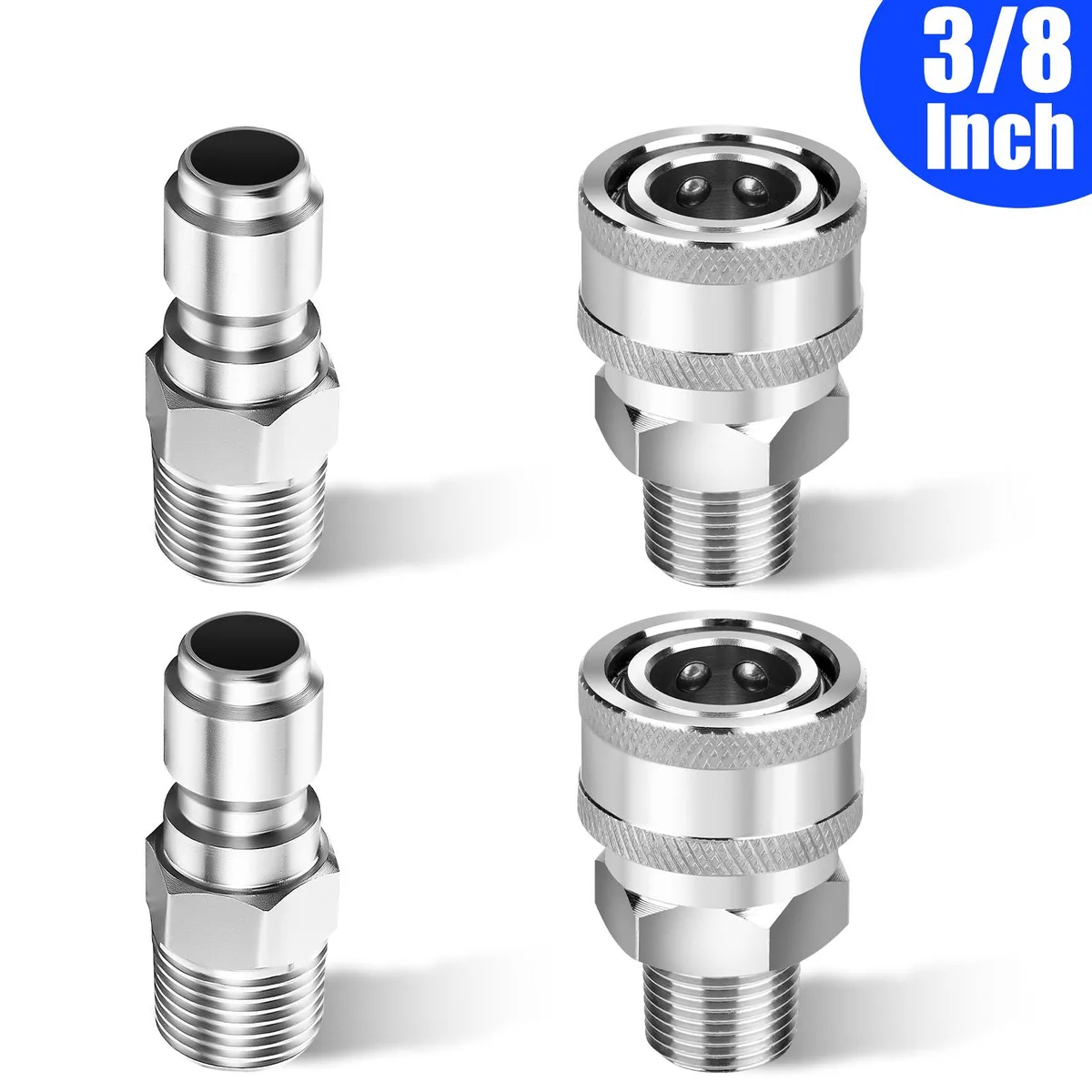 NSI NSI YDF03208680 4 Pcs 3/8" NPT 6000 PSI Quick Connect Set generator part — product photo