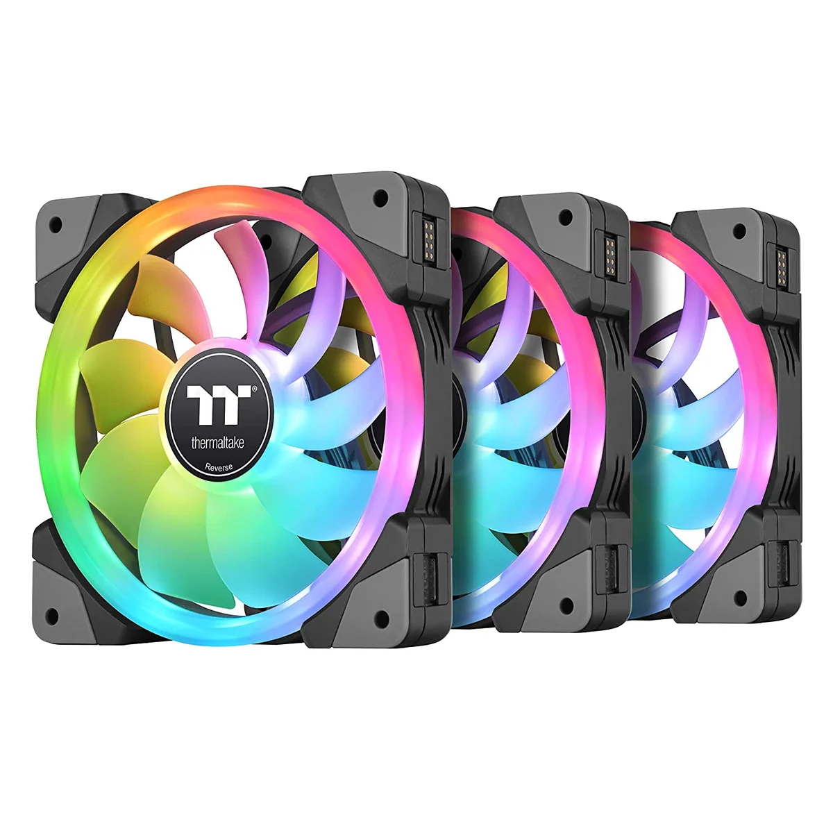 Thermaltake Thermaltake CL-F143-PL12SW-A SWAFAN EX 12 RGB 3-pack 120 mm case fan — product photo