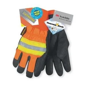 Memphis Memphis 34411XL leather driver gloves HiVis Orange XL pair personal protective equipment — product photo