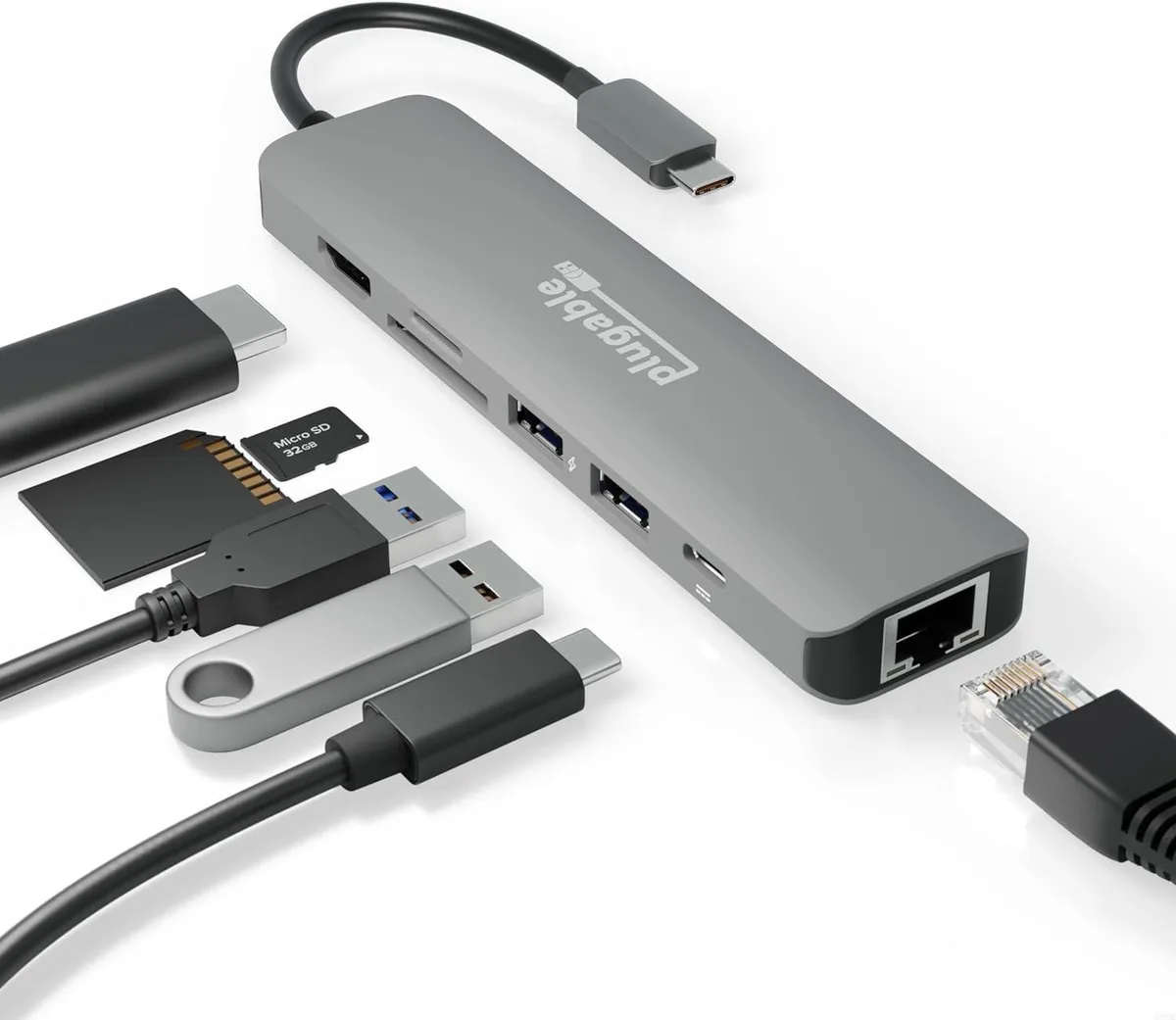 MCHOSE MCHOSE 7-in-1 USB C Hub 4K60Hz HDMI 100W PD — product photo