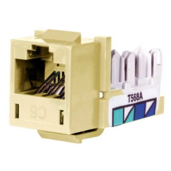 Hubbell Incorporated Hubbell HXJ6EI24 NextSpeed XCelerator Cat6 Jack 24-Pack Ivory — product photo