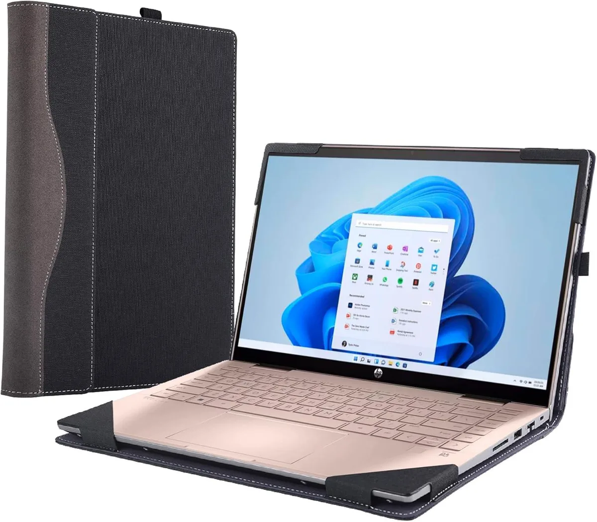 BONAEVER BONAEVER Hard Case for HP Pavilion X360 14-dy 14-ek Black — product photo