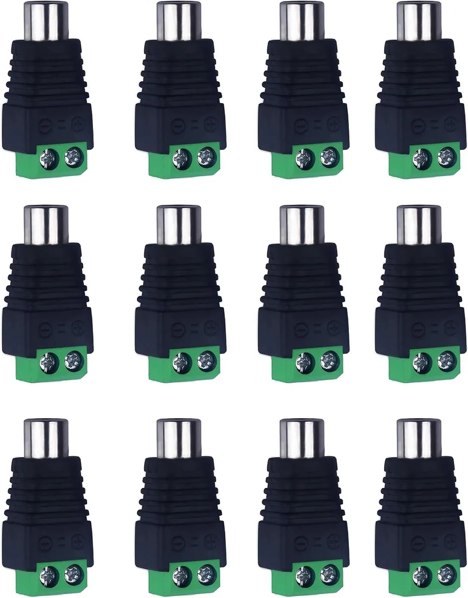 Boxwave Boxwave RCA to AV Screw Terminal Connector 12 Female 360° Grip — product photo