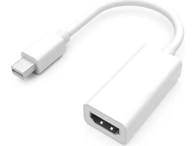 Manw Manw White Passive Mini DisplayPort to HDMI Adapter Thunderbolt 1080P — product photo