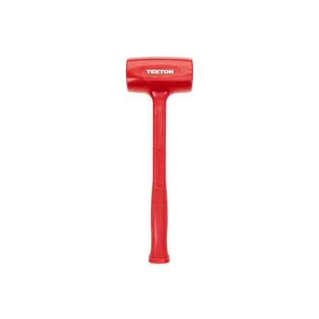 TEKTON 45 oz dead blow hammer, steel shot head with thick polyurethane jacket