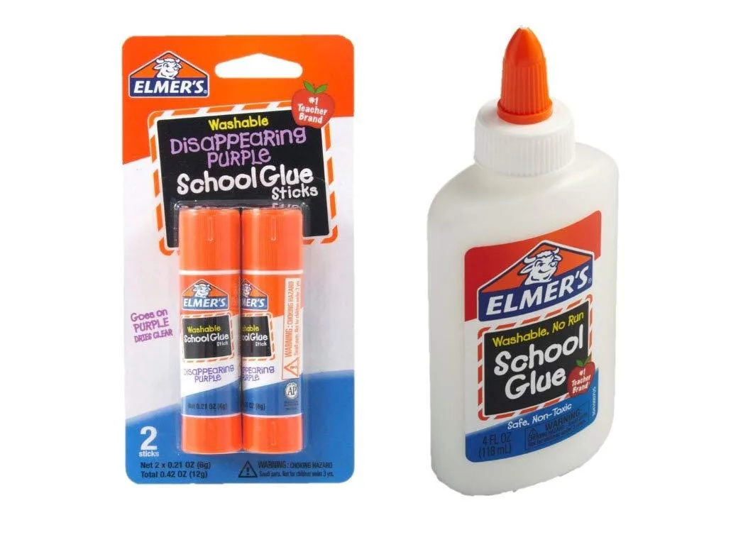  Elmer's 4336846162 Washable School Glue Bundle: 4 fl oz Liquid + 2 x 7g Sticks — product photo