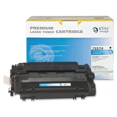 Black rectangular toner cartridge with green drum visible