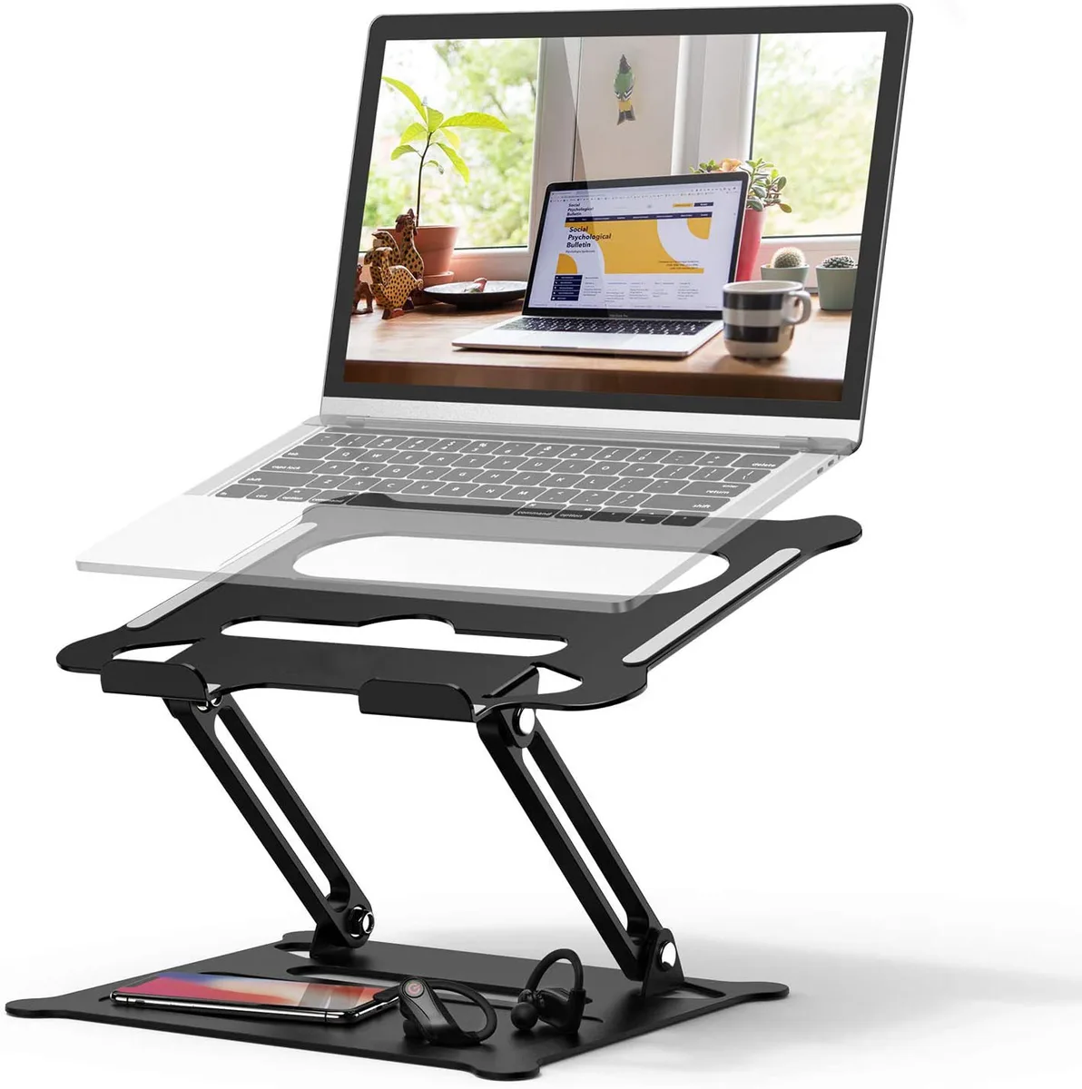 LUOM LUOM Z19 Laptop Stand Black 10-17" Aluminium Foldable — product photo