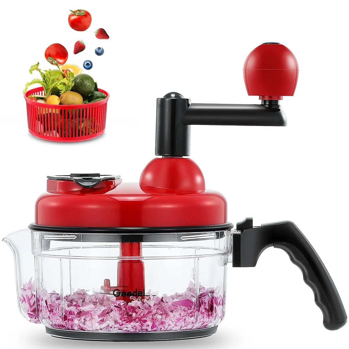  Geedel Hand Food Chopper Red 0.862 kg — product photo