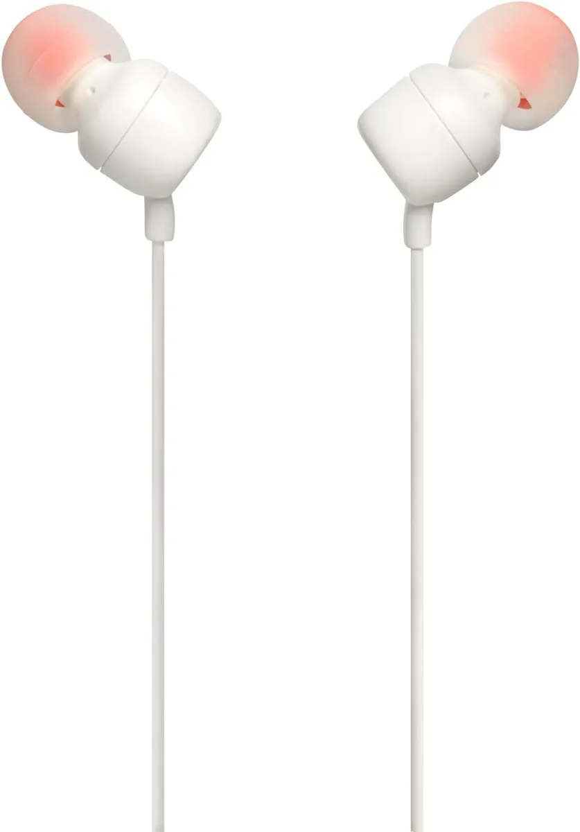 JBL JBL T110-WHITE In-Ear Wired Headphones White — product photo