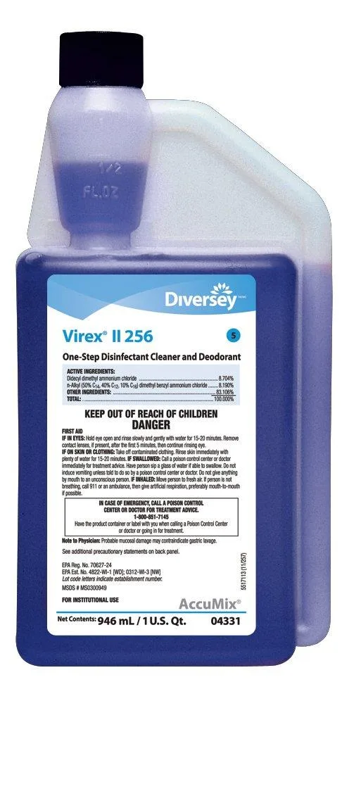 JohnsonDiversey JohnsonDiversey 04331 Cleaner Disinfectant Mint 32 oz 1:256 — product photo