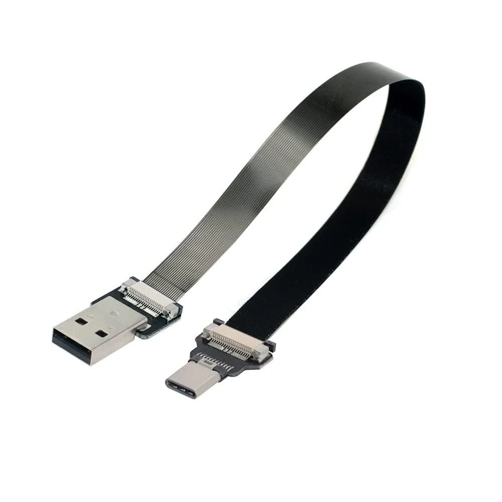 LORDWORLD LORDWORLD USB 2.0 Type-A to Type-C Flat FPC Cable 200cm — product photo