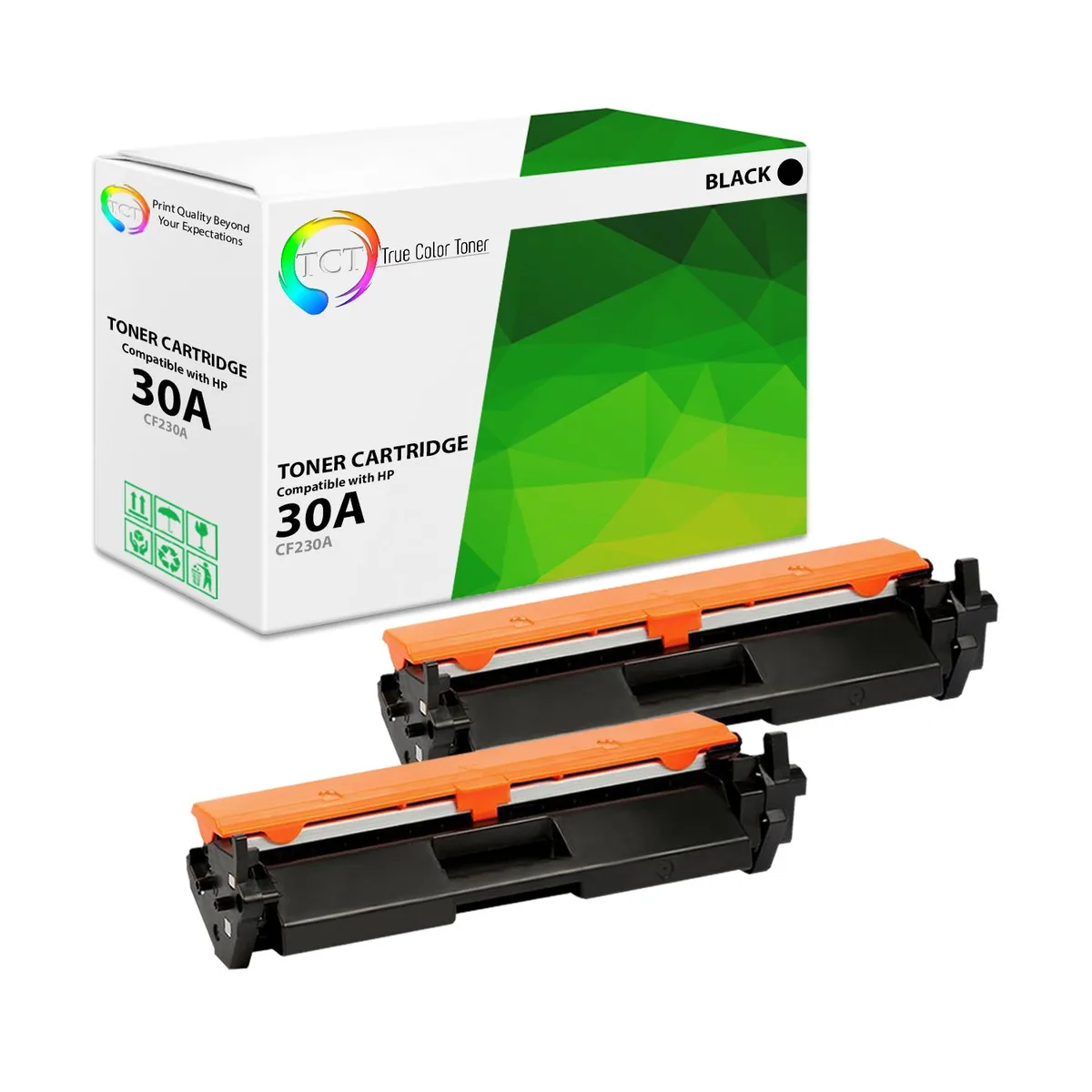 True Color Toner True Color Toner CF230A Black Toner Cartridge 2 Pack 1600 Pages — product photo