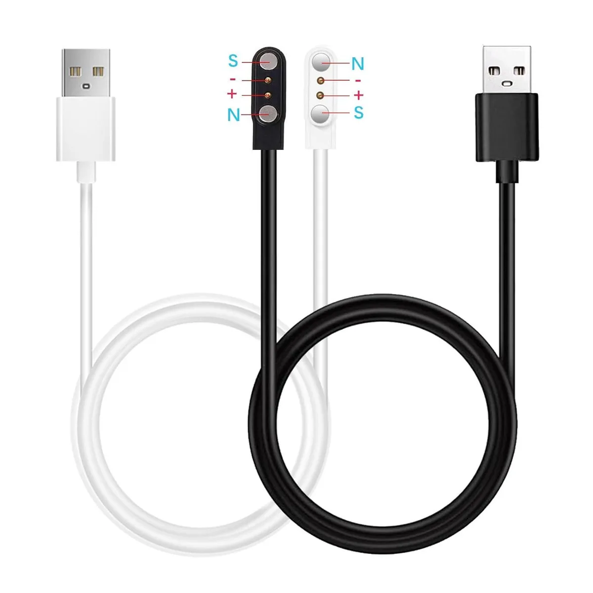 ETEIZU ETEIZU Magnetic USB Charging Cable 2-Pack 2.84mm Pin Spacing — product photo