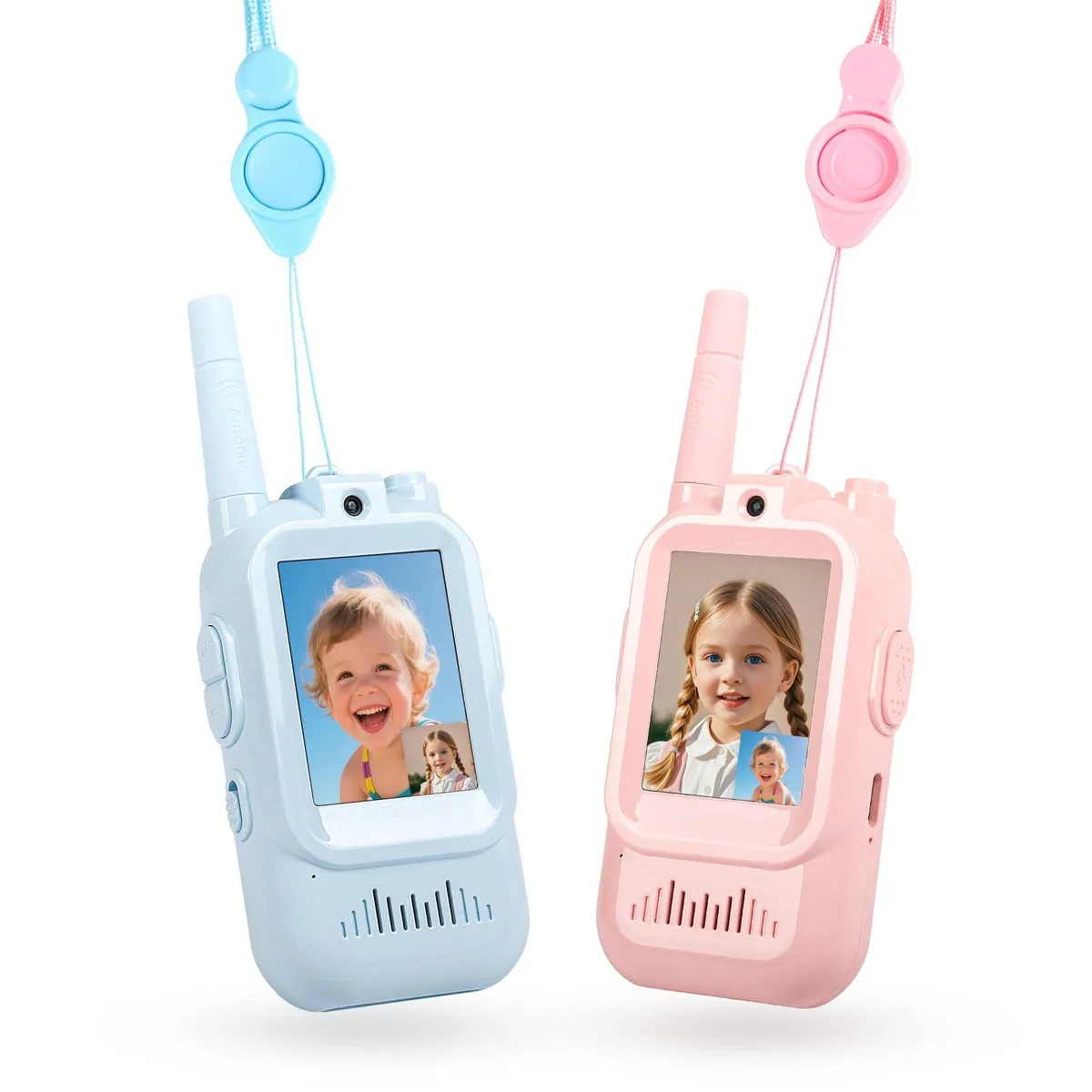 Audiovox - Generic Audiovox - Generic MECARE Video Walkie Talkies 2 Pack Blue Pink — product photo
