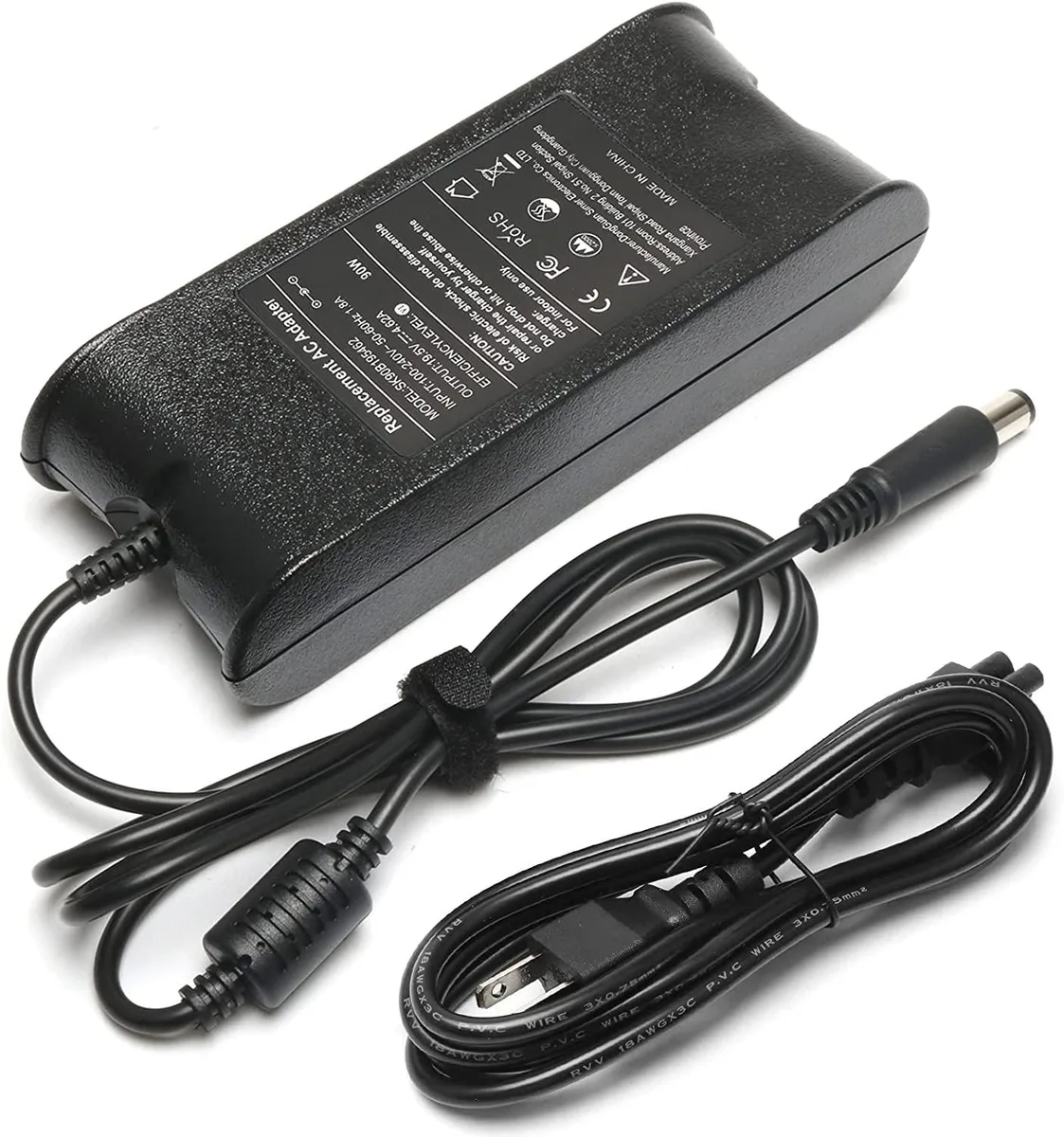 myVolts myVolts 90W 19.5V 4.62A AC Adapter 7.4x5.0mm Black — product photo