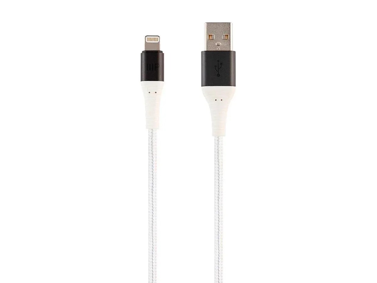 Monoprice Inc. Monoprice 138302 AtlasFlex Lightning cable 3ft White — product photo