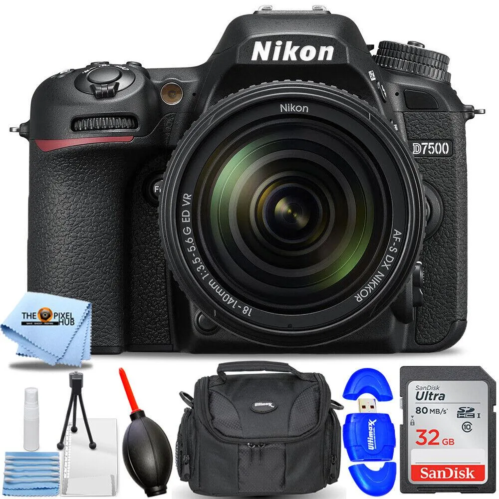 Nikon Global Nikon D7500 DSLR Camera 18-140mm Lens 32GB Bundle — product photo