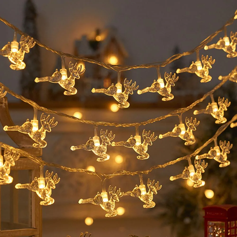 CURTIS International. CURTIS International 20.6 Ft USB String Light 40 LED Elk Deer IP44 — product photo