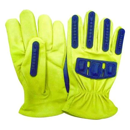 Condor Condor 48WT94 Leather Drivers Gloves Shirred Slip-On Cuff Wing Thumb Personal Protective Equipment — product photo